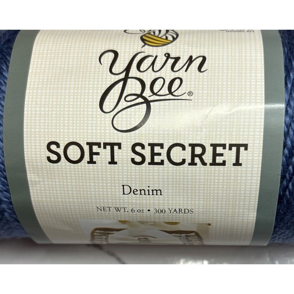 Yarn Bee Soft Secret 1 skein Denim 6 oz  300 yds